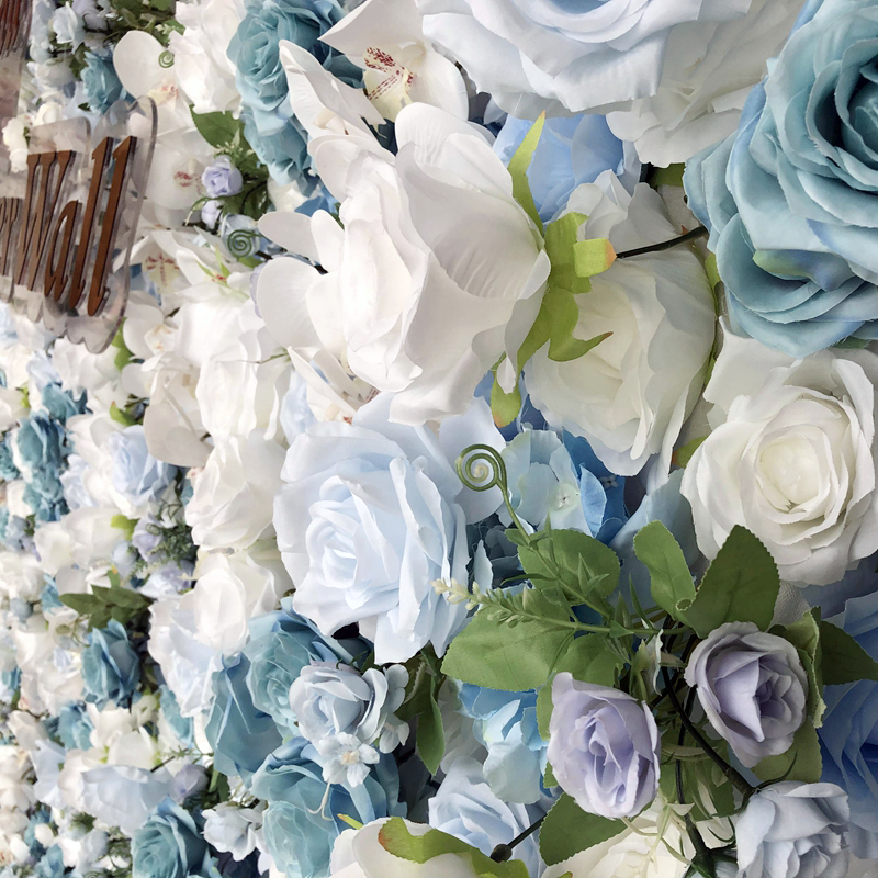 Blue Phalaenopsis artificial flower wall Artificial Flower Wall