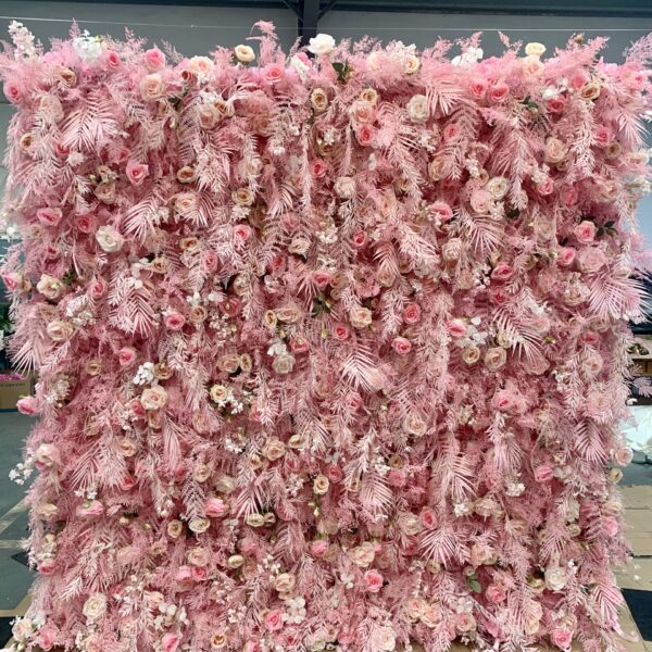 Artificial flower wall