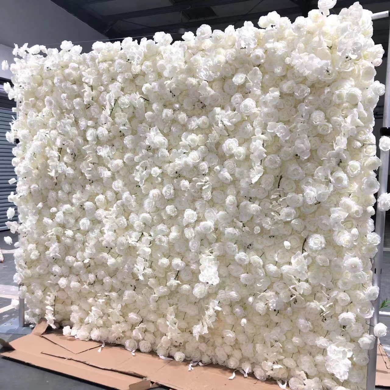 White orchids & Roses Artificial flower wall