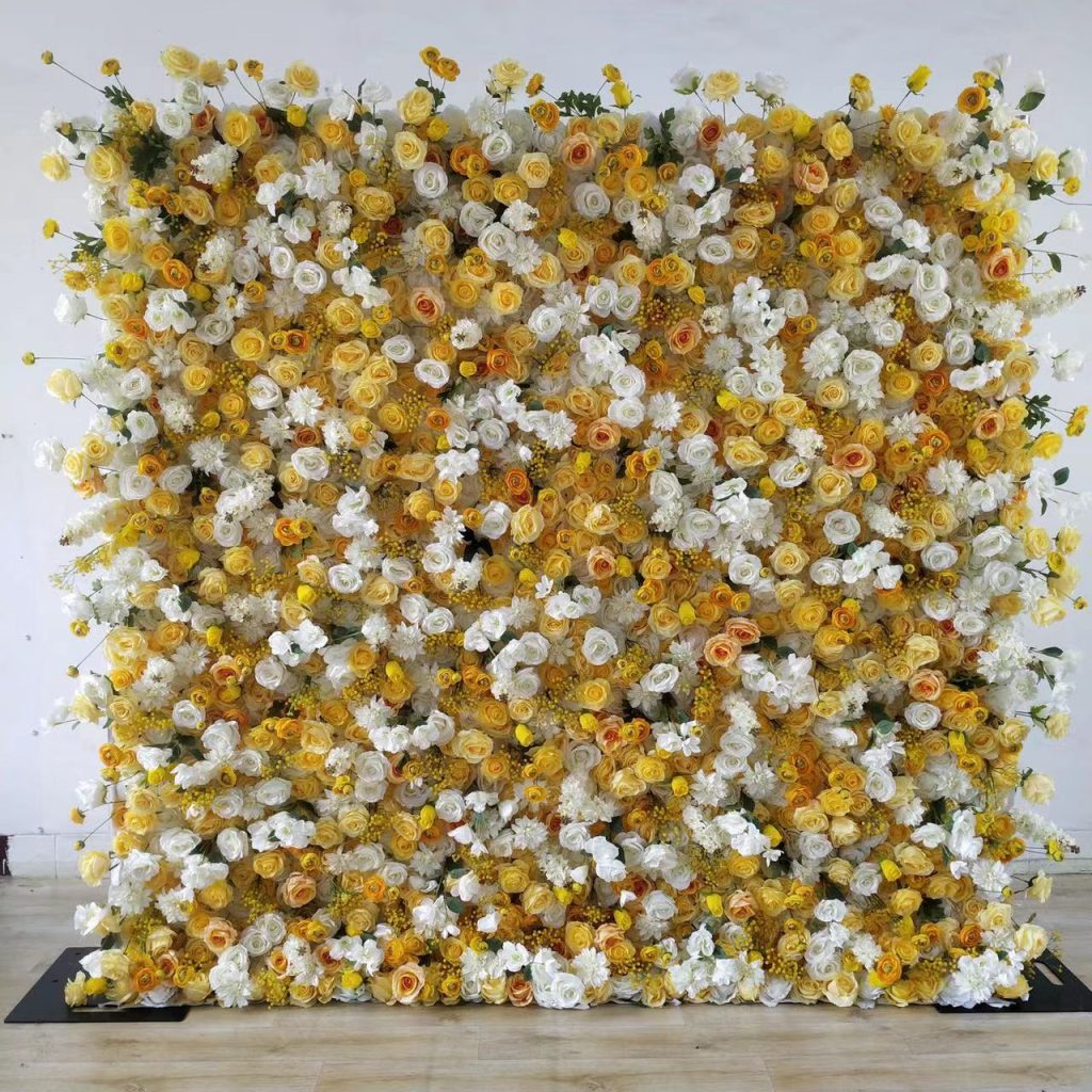 Artificial flower wall