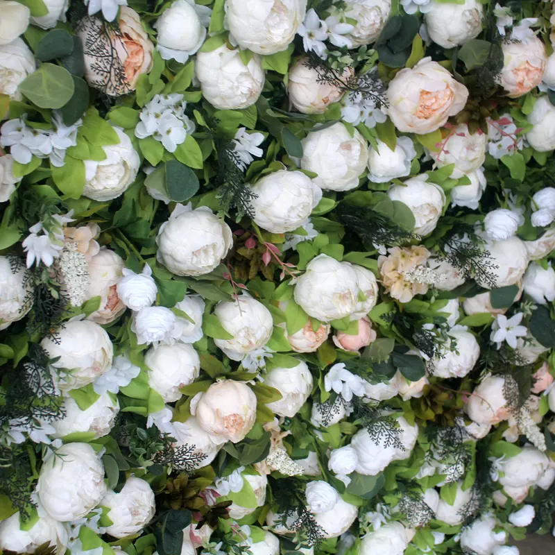 Peony artificial flower wall