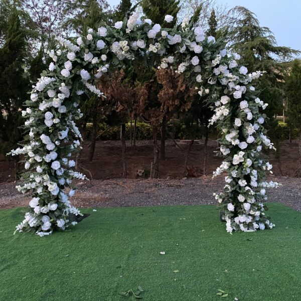 A010 hot white and green garden arch U shaped stand arch