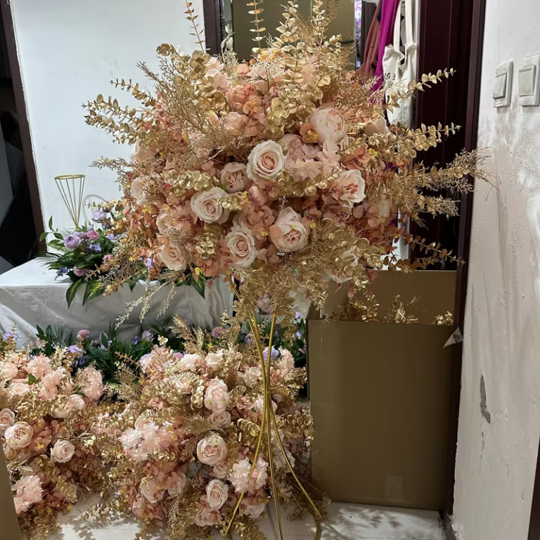 B007 manufacture customized 50cm taller flower ball wedding floor flower arrangement decoration