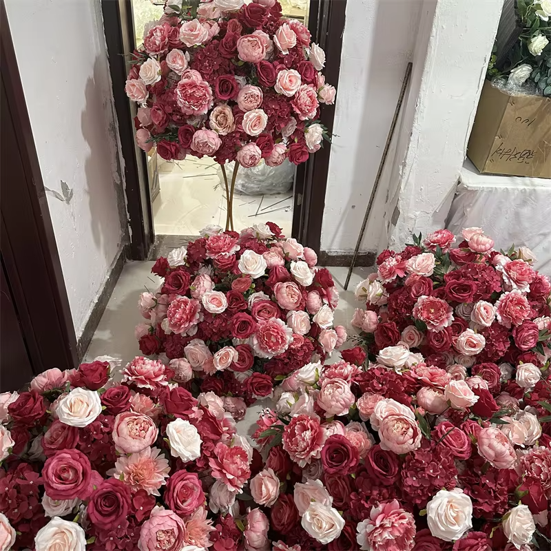 B009 decorative flower supplying high quality gold leaves flower arrangements for wedding