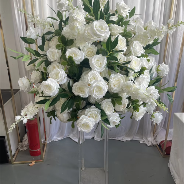 B003 artificial flower supplies 80cm ivory cream flower ball wedding centerpieces for table flower decoration